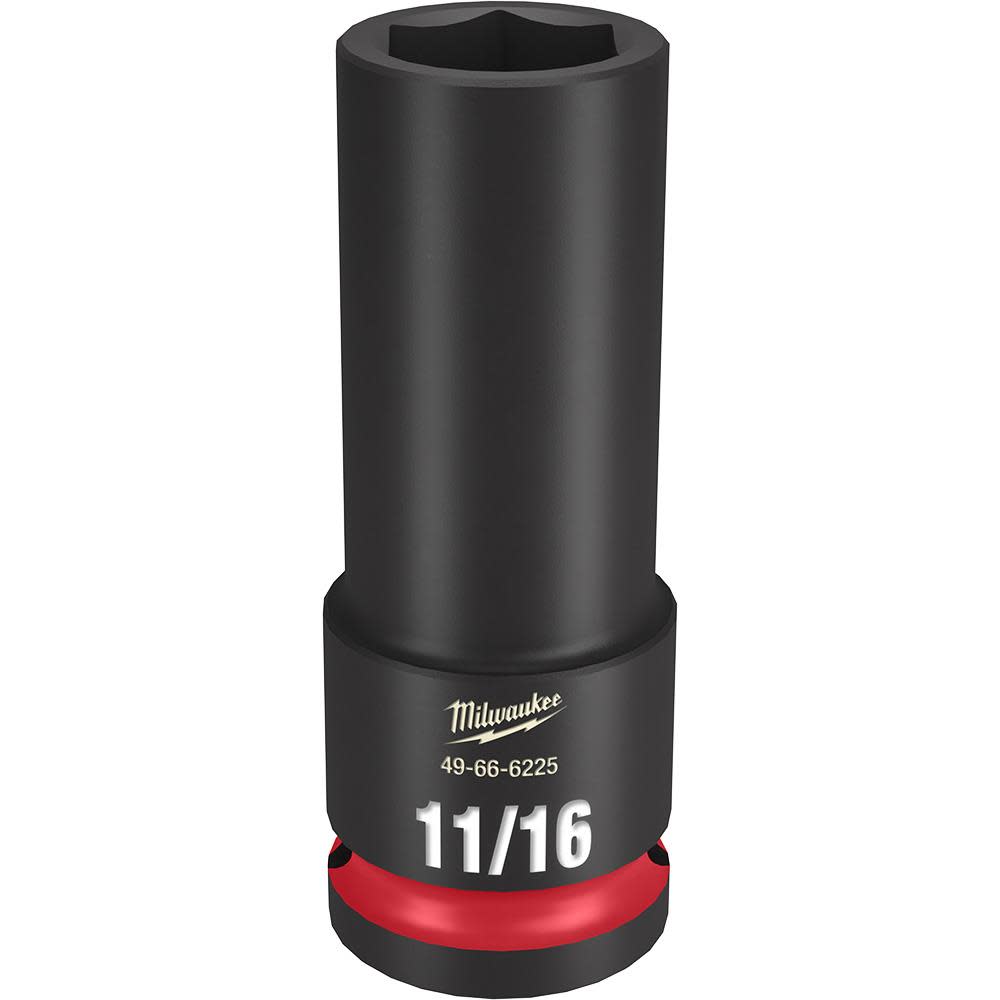 Milwaukee Impact Socket 1/2 Drive 11/16 Deep 6 Point 49-66-6225 from Milwaukee