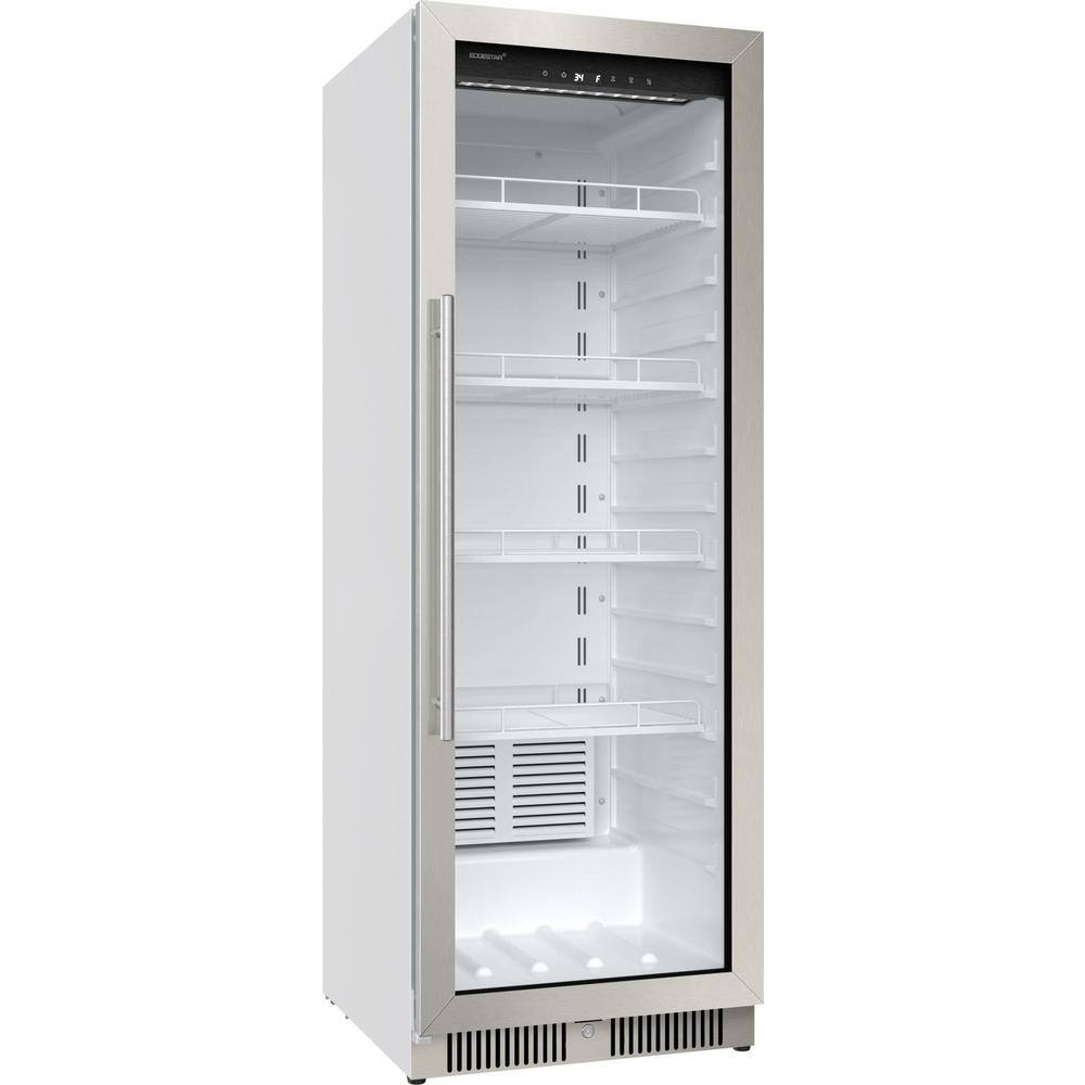 EdgeStar 22 Inch Wide 10.1 Cu. Ft. Commercial Beverage Merchandiser With Temperature Alarm and Reversible Door VBM101SS