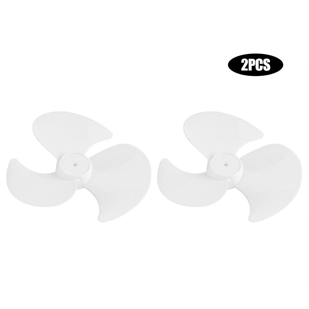 2Pcs Plastic Fan Blade Three Leaves Electric Fan Blades Accessories