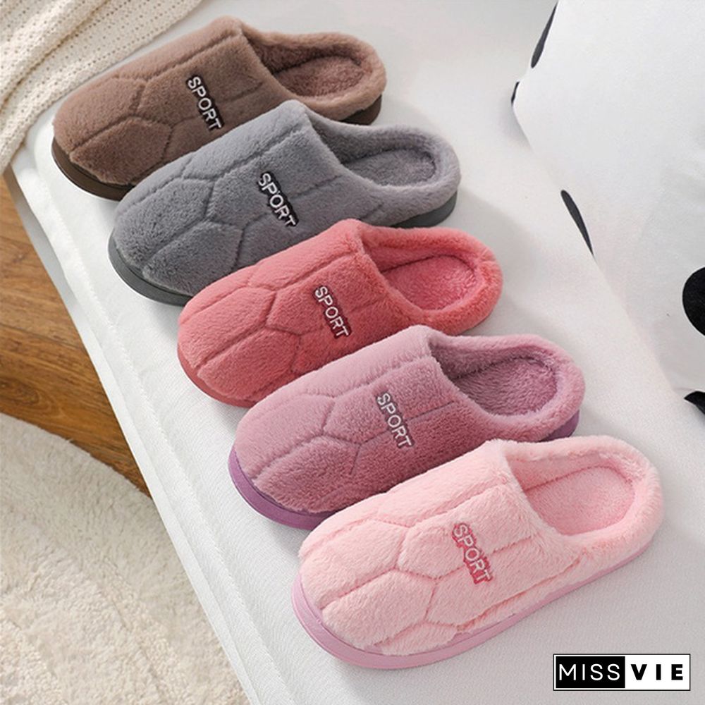 Women Winter Home Slippers Cartoon Cat Shoes Non-Slip Soft Winter Warm House Slippers Indoor Bedroom Lovers Couples