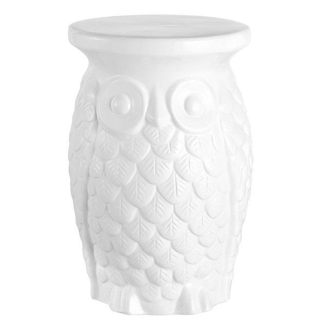 Ceramic Garden Stool White