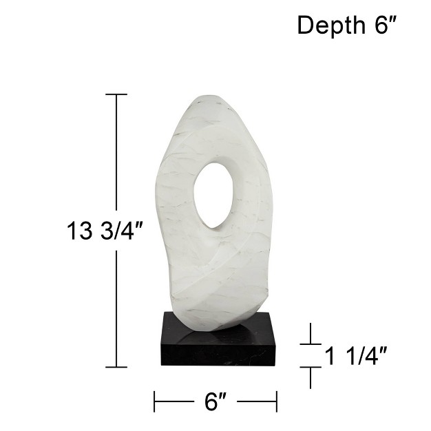 High Painted White Sculpture