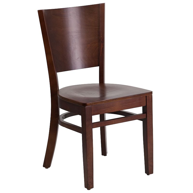 Flash Furniture Lacey Series Solid Back Wood Restaurant Chair