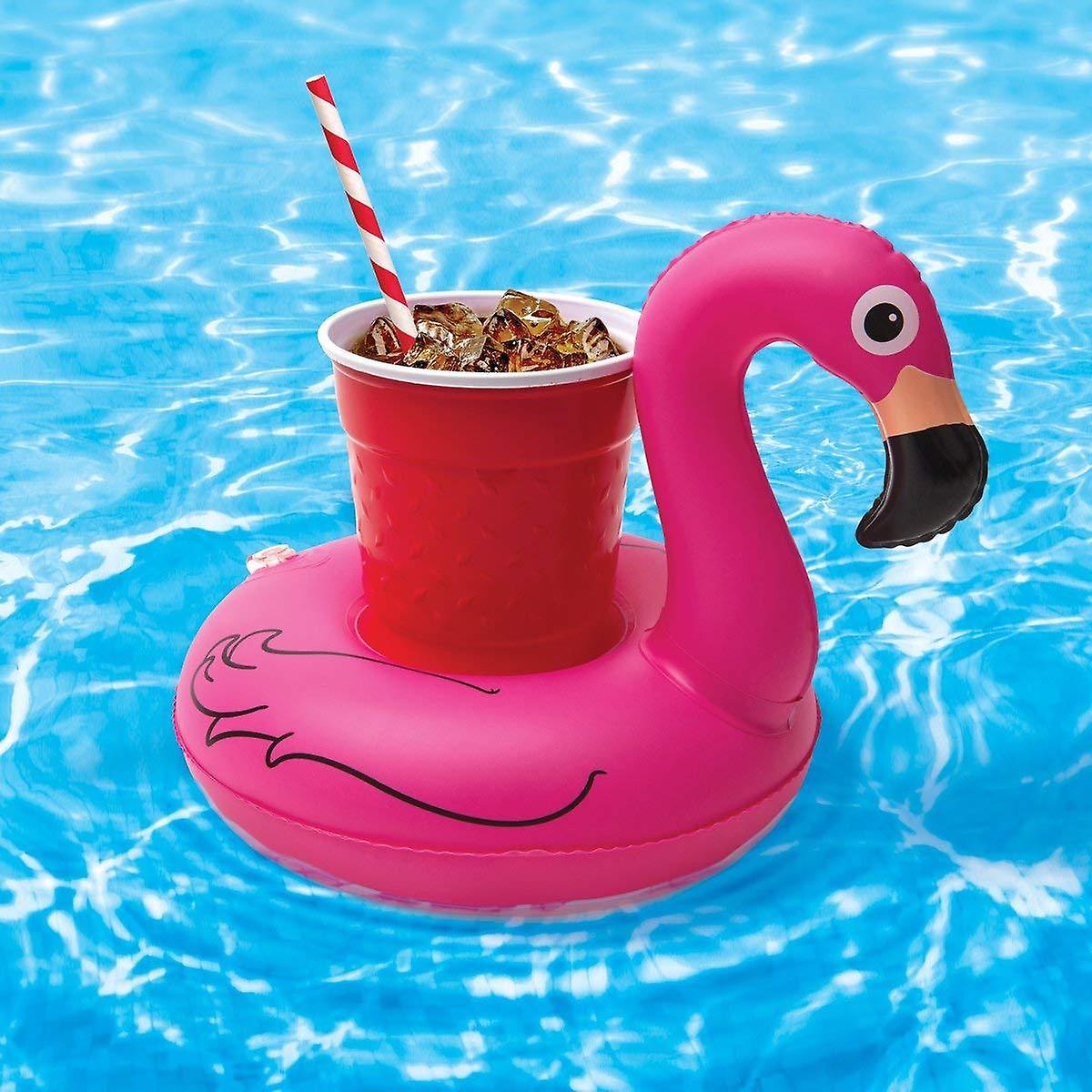 3-Pack Inflatable Liquid Beverage Holder Flamingo Black and White Swan