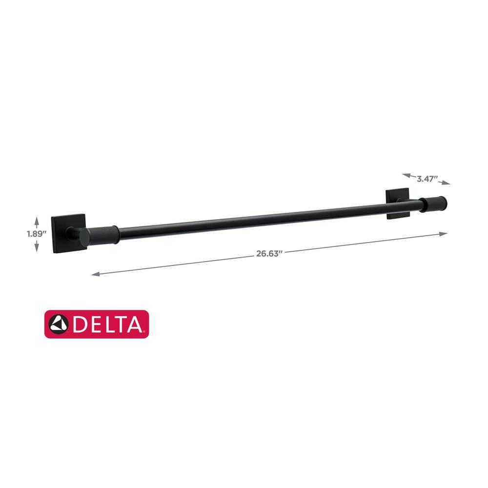 Delta Averland 24 in. Towel Bar in Matte Black AVE24-MB