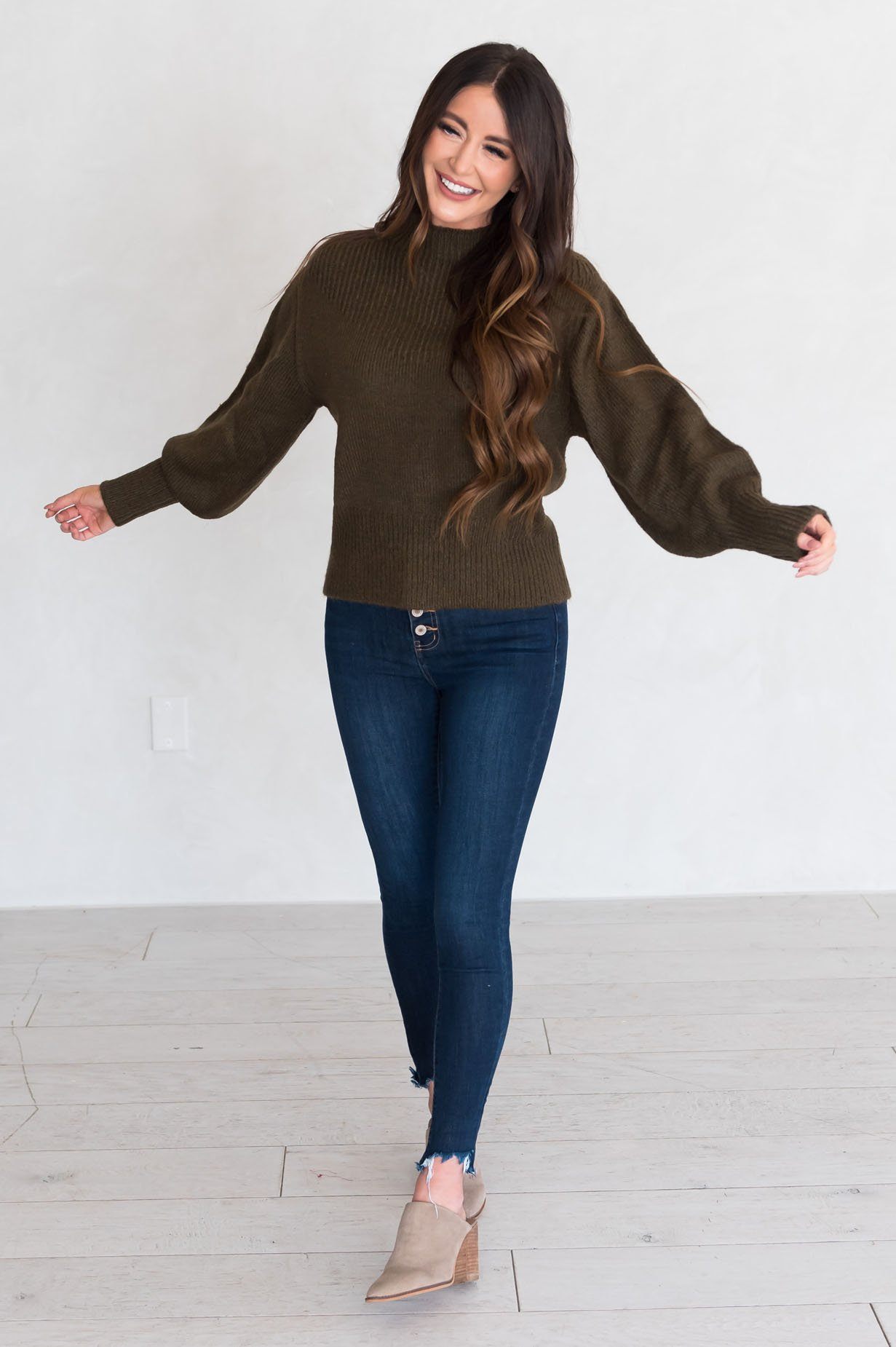 Trendy Basic Modest Turtleneck