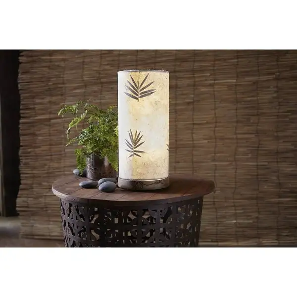 Handmade Paper Cylinder Mini Bamboo Lamp