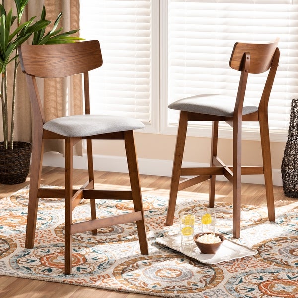 Cameron Modern and Contemporary Transitional 2-PC Counter Stool Set