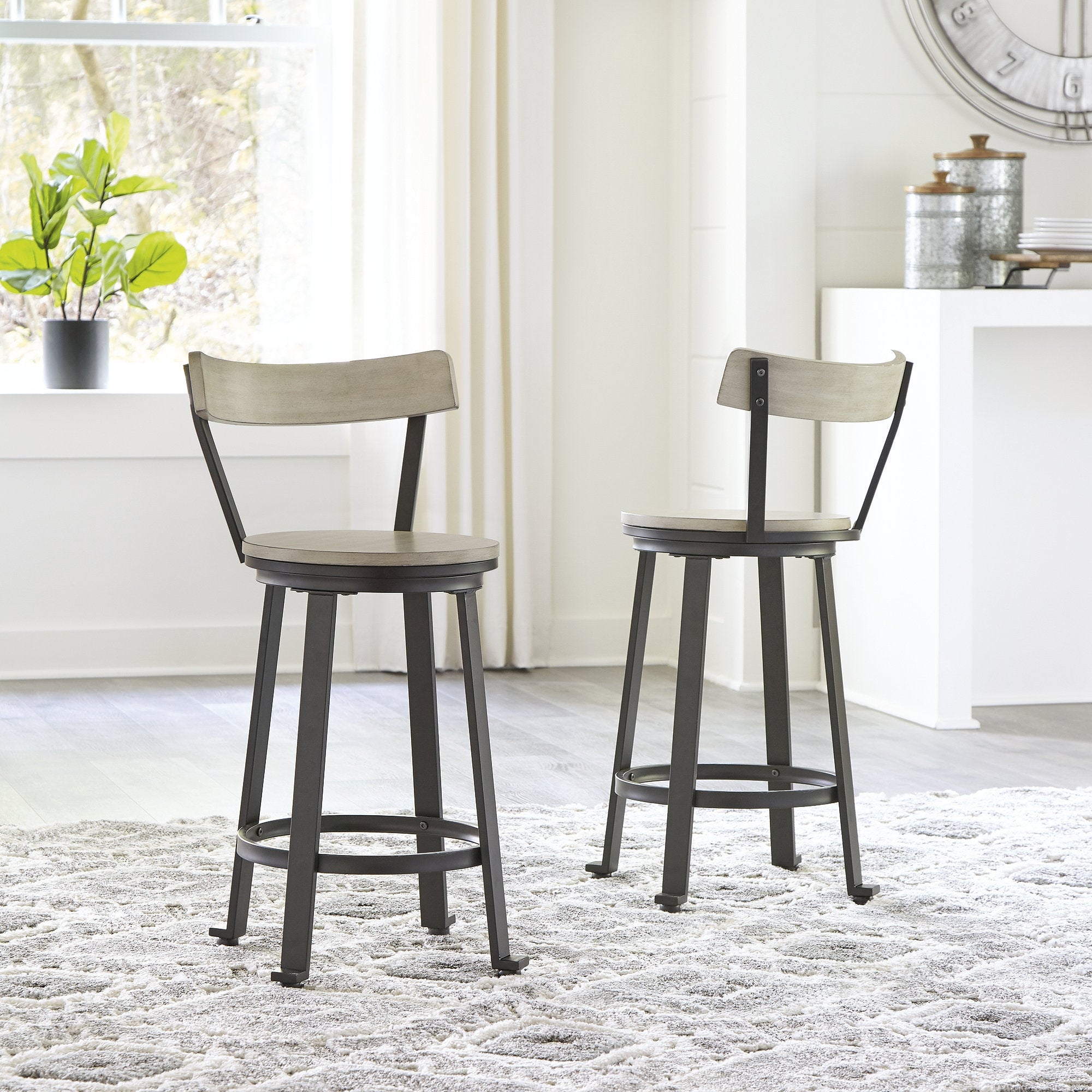 Ashley Furniture Melenski Swivel Barstool (Set of 2) - 17