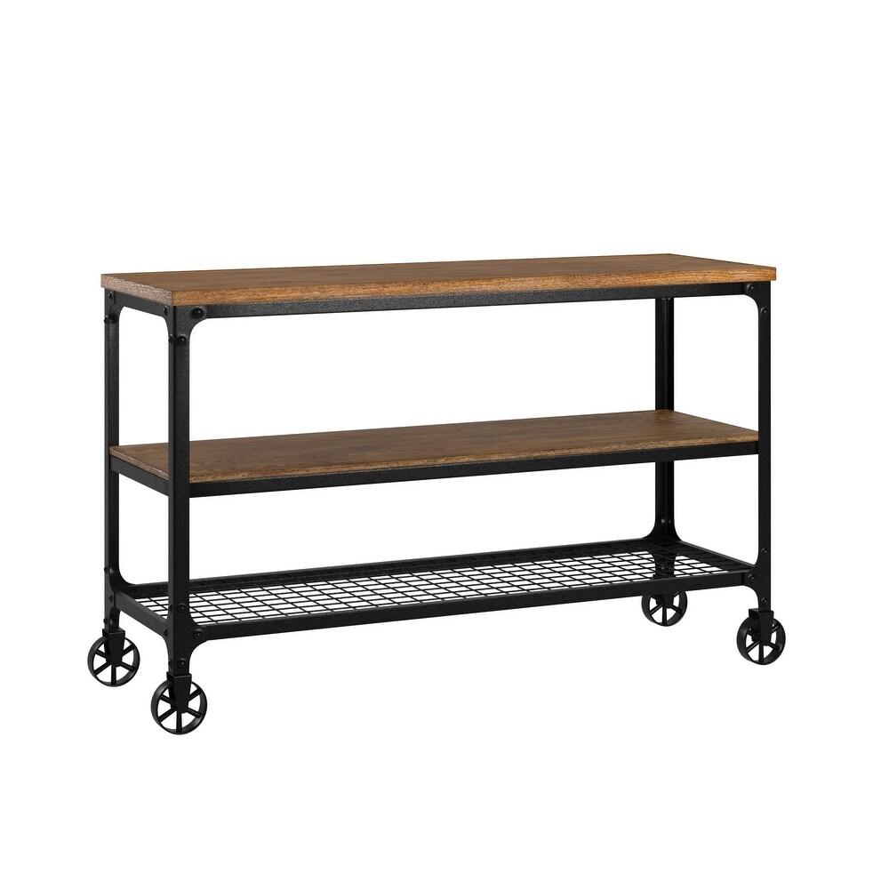 Nelson Industrial Modern Rustic Console Sofa Table TV Stand by iNSPIRE Q Classic