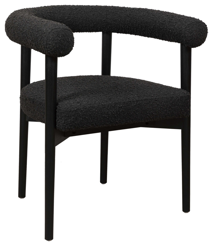 Spara Boucle Dining Chair   Midcentury   Dining Chairs   by TOV Furniture  Houzz