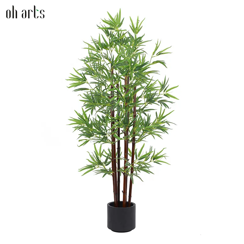 Garden Supplies Oh Arts  Multi sized artificial bonsai tree use bamboo raw materials artificial bamboo crafts tree for decor