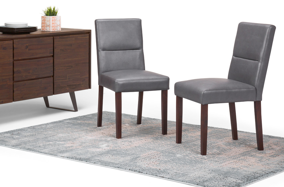 Ashford Contemporary Parson Dining Chair  Set of 2   Transitional   Dining Chairs   by Simpli Home Ltd.  Houzz