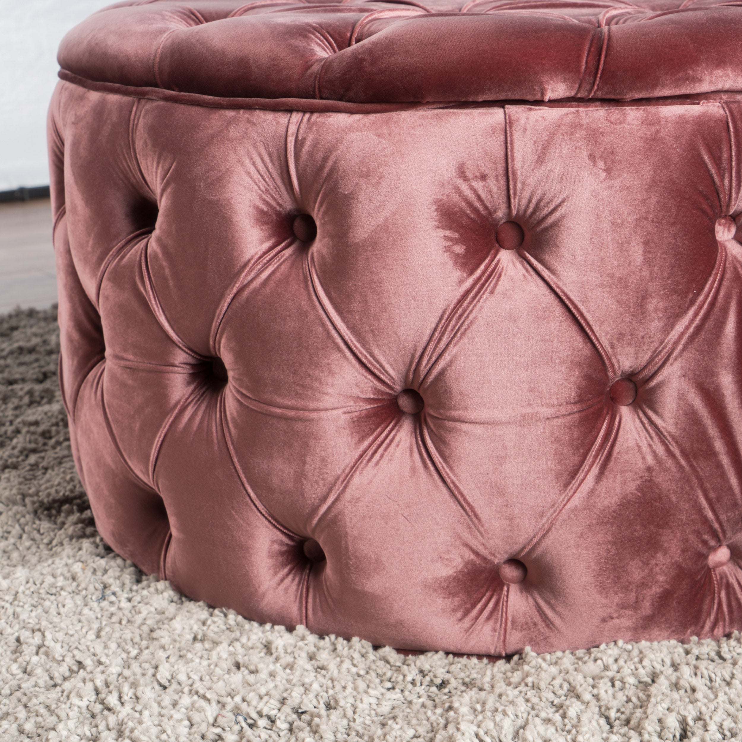 Zuma Aqua New Velvet Ottoman