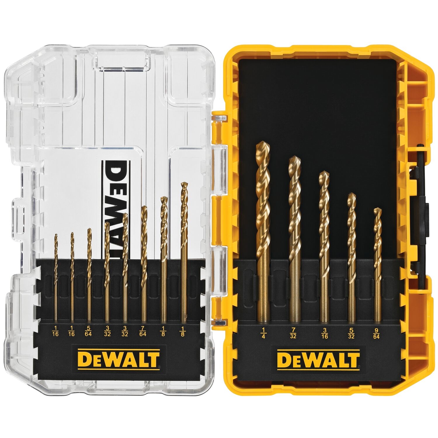 DW High Speed Steel Split Point Drill Bit Set 13 pc