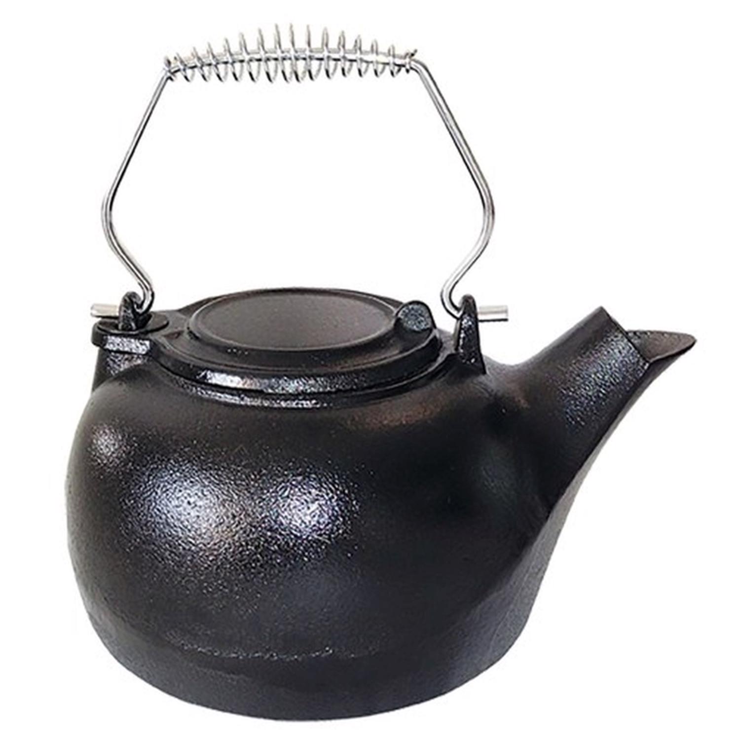 US Stove Black Cast Iron 3 qt Kettle Steamer