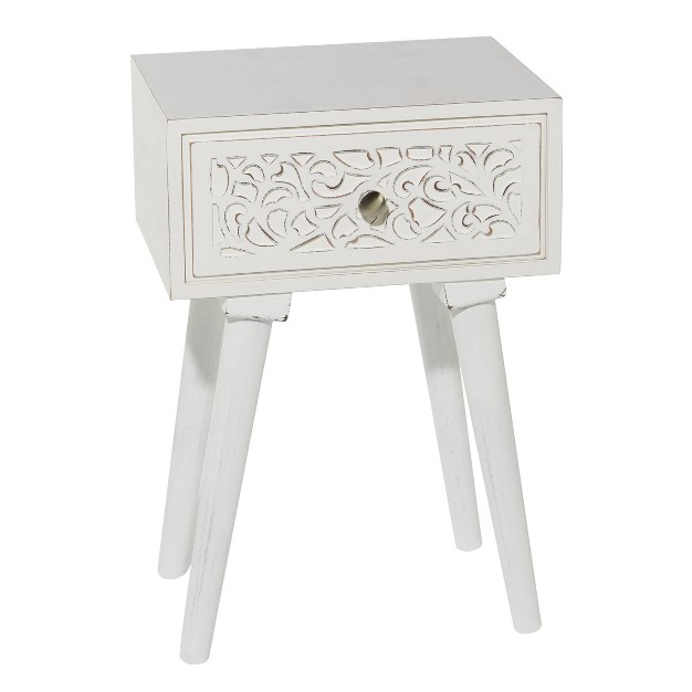 Farmhouse Mango Wood Accent Table Olivia amp May