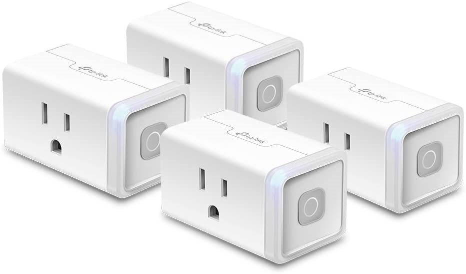 TP-Link Smart Home Wi-Fi Outlet， No Hub Required， Remote Control， 4-Pack， White