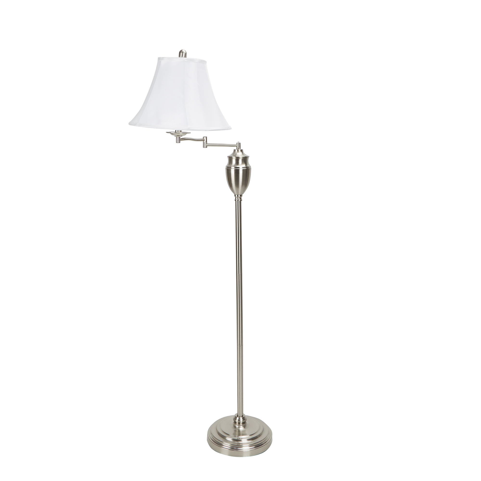 Decor Therapy Wellington Steel Swing Arm Floor Lamp