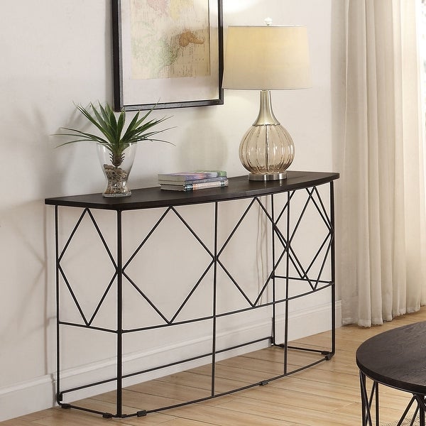 Furniture of America Brigid Modern Metal 47-inch Geometric Sofa Table