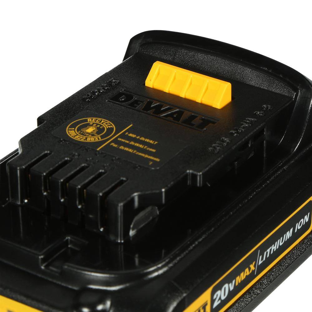 DW 20V MAX Compact Lithium-Ion 1.5Ah Battery Pack DCB201