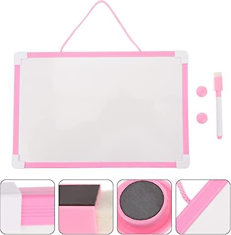 2 Sets Whiteboard Chalkboard Drawing For Side Board Magnets Double-sided Boards Writable Home Practical School Office Small Portable Markers Hanging C