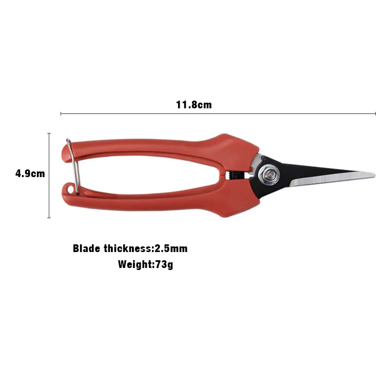 High Quality Garden Tool Carbon Steel Blade Hand Bypass Garden Scissors