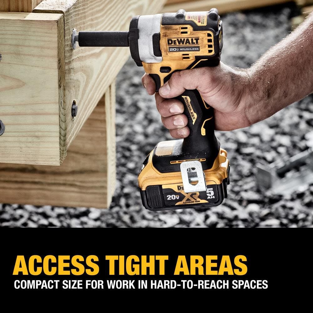 DEWALT 20V MAX Impact Wrench 3/8" Cordless Hog Ring Anvil Kit DCF913P2 from DEWALT