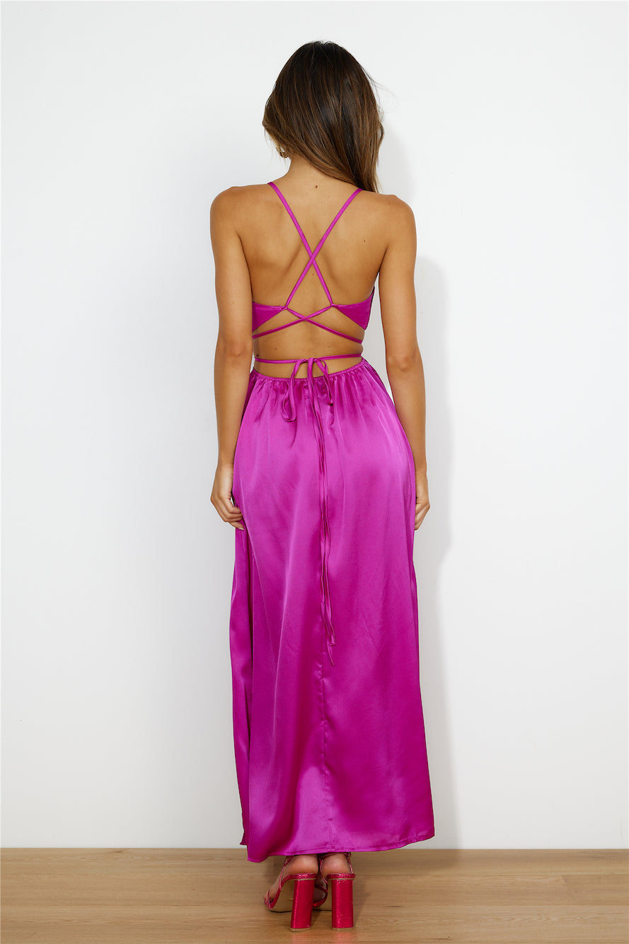 Early Mornings Maxi Dress Purple