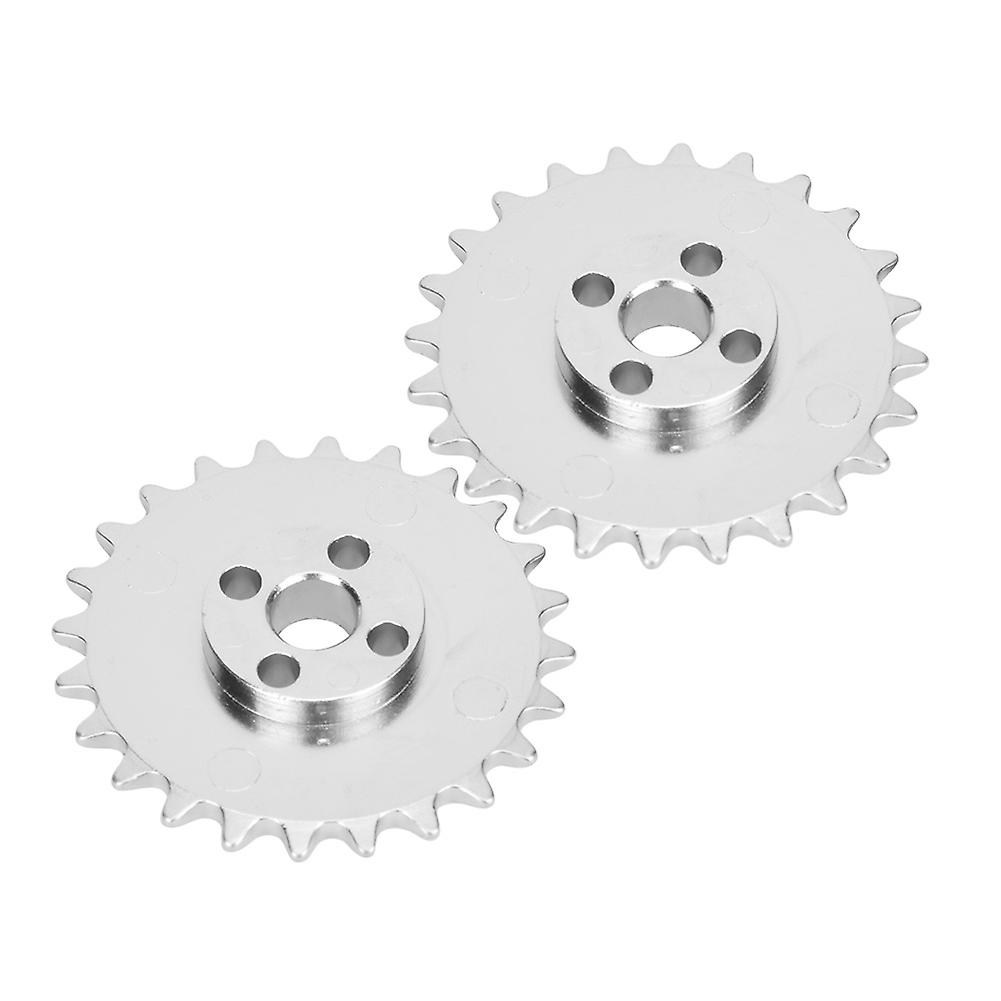 2pcs 24-tooth Sprockets Zinc Alloy Toothed Chain Gear Industrial Robot Parts 52mm X 6.8mm