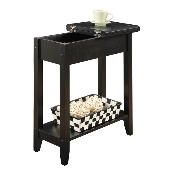 Copper Grove Aubrieta Narrow Flip Top Storage End Table