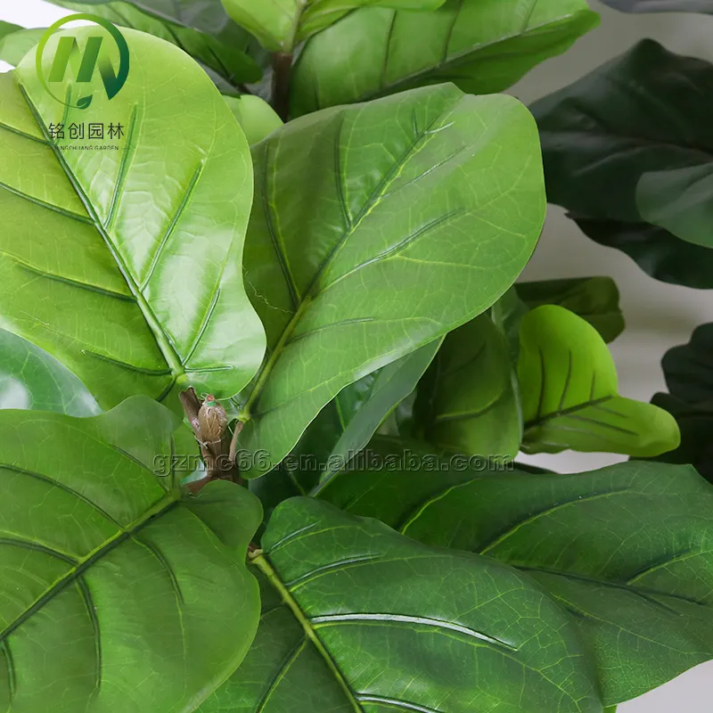 Artificial plants Fiddle Leaf Fig tree Plastic ficus banyan trees garden supplies for indoor outdoor decoration factory price