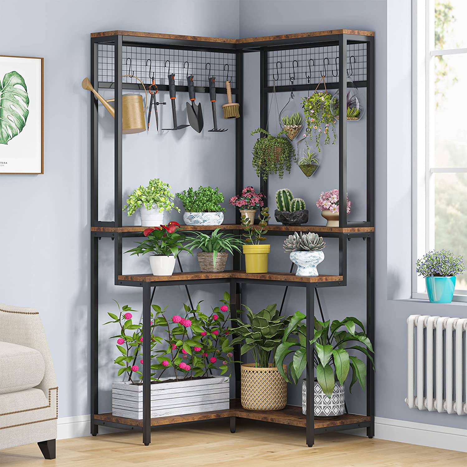 Corner Plant Stand, 67