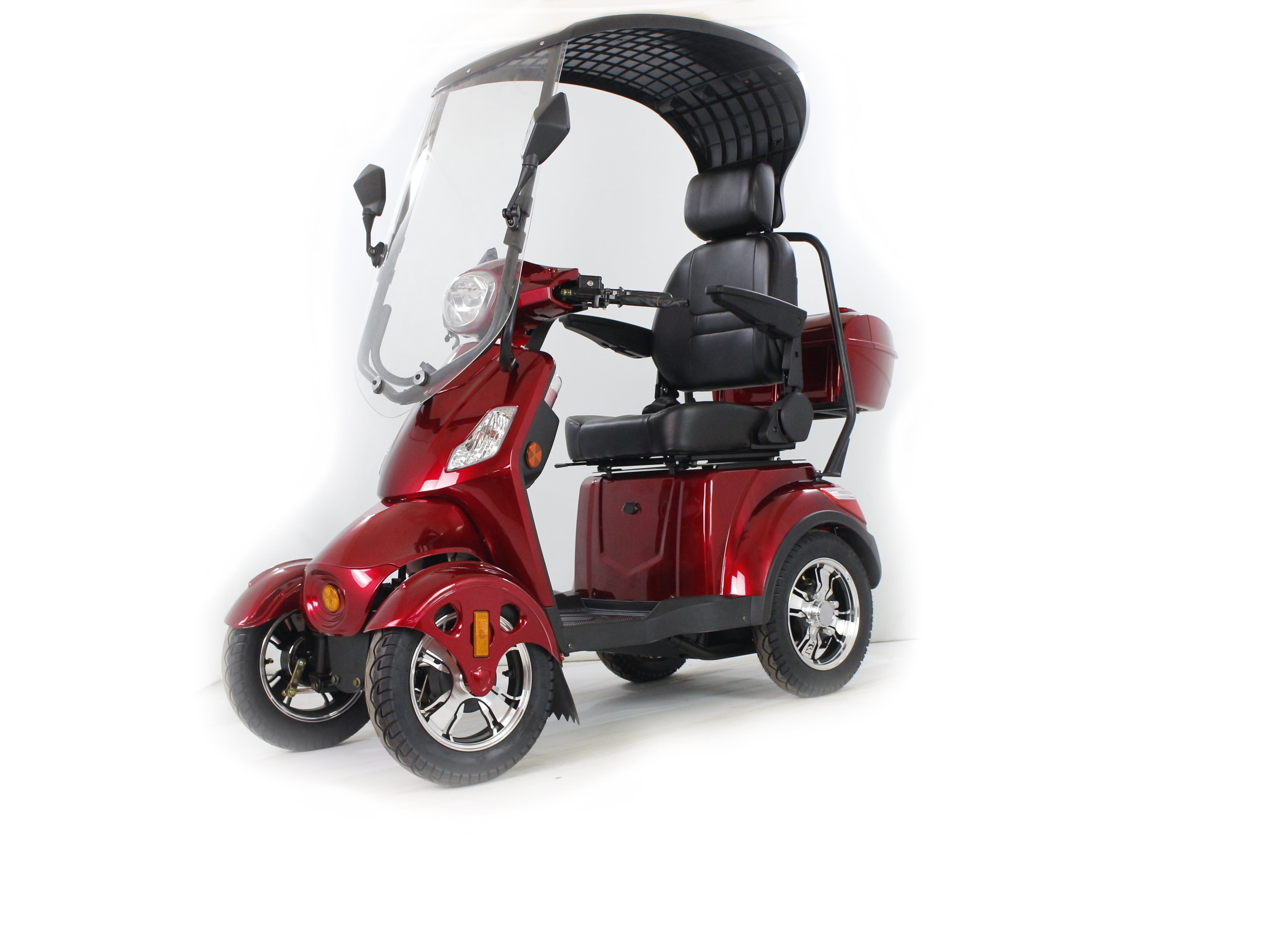 Four wheels  Adult Electric Mobility Scooter with Detachable Roof Canopy