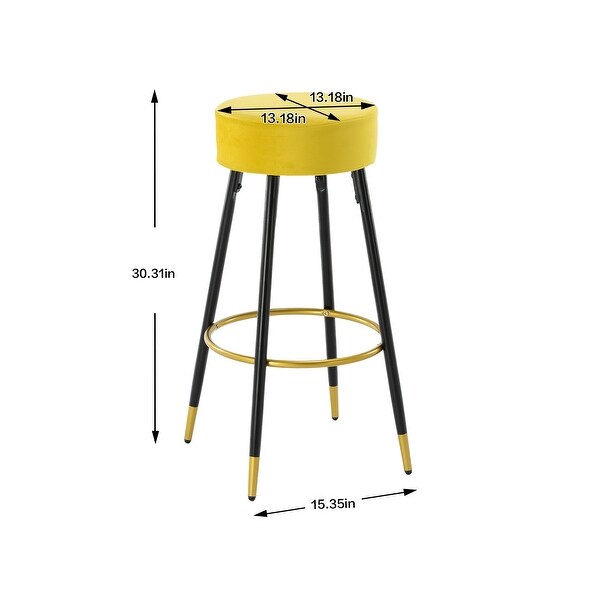 Counter Height Bar Stools for Kitchen Island Coffee Shop Bar，Set of 2