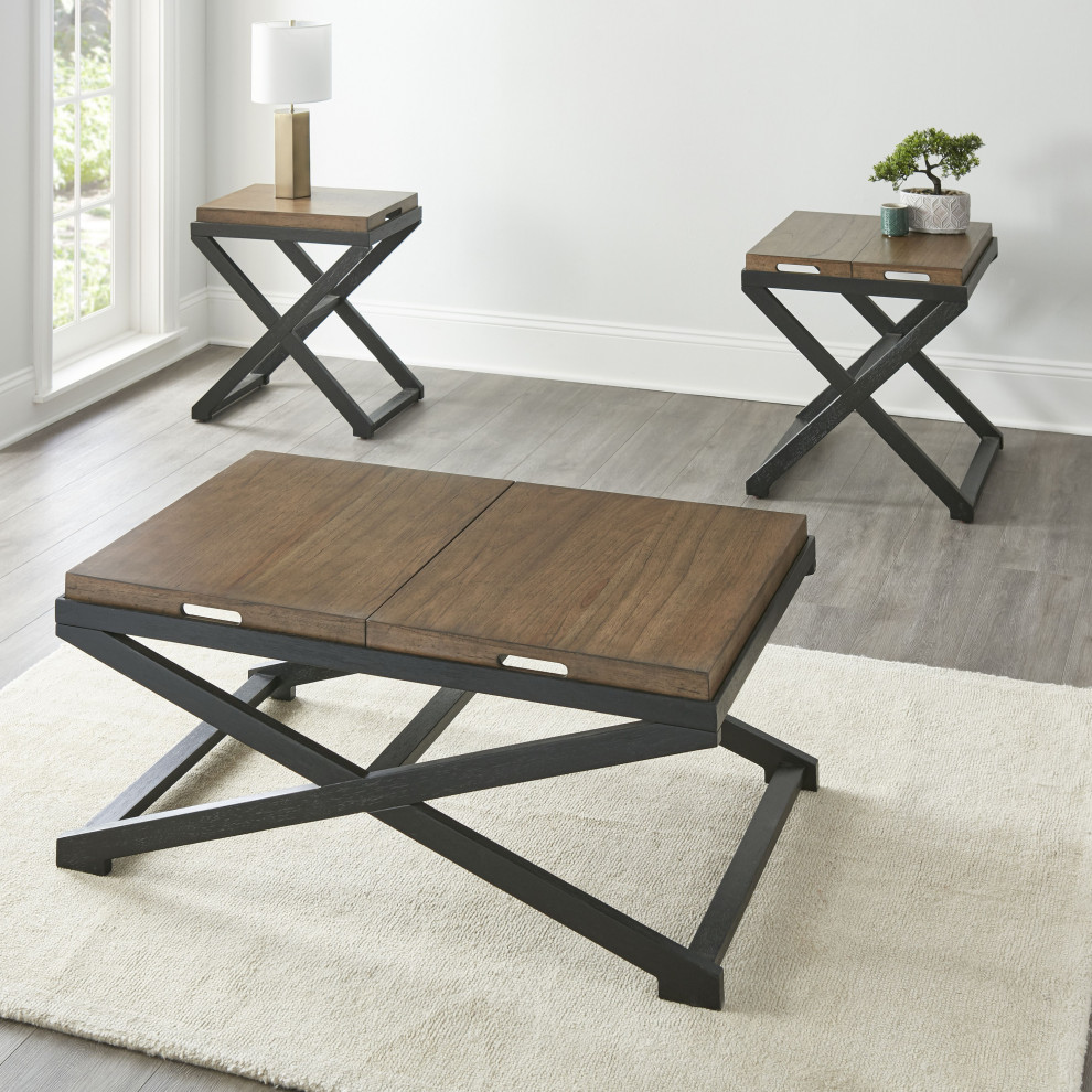 Topeka End Table   Industrial   Side Tables And End Tables   by HedgeApple  Houzz