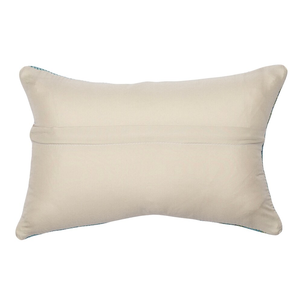 Liora Manne Marina Suzanie Indoor/Outdoor Pillow Blue