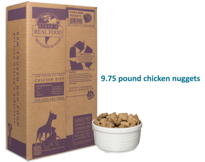 Steve Real Food Chicken Frozen Raw Nuggets For Dog and Cat