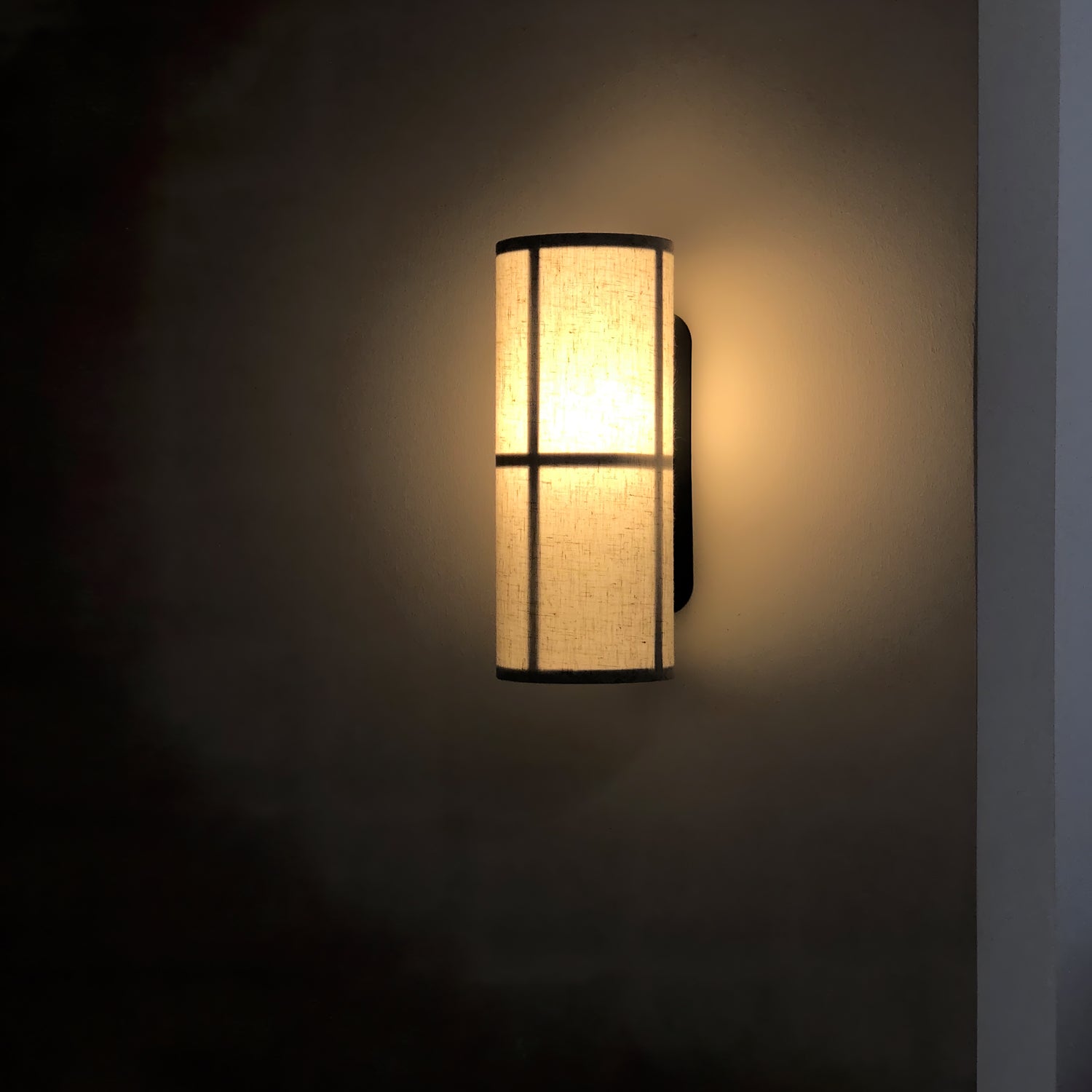 Cylinder Fabric Wall Lamp