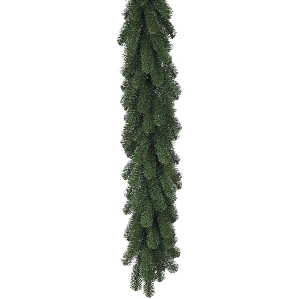 9 ft. Green Douglas Pine Unlit Artificial Christmas Garland GD501