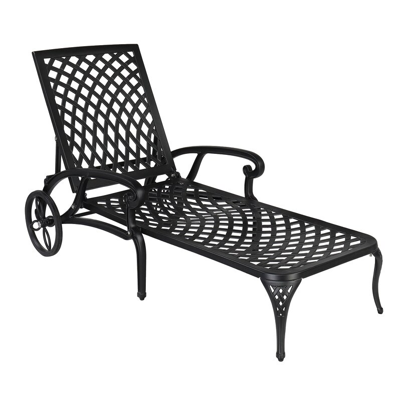 Metal Adjustable Outdoor Chaise Lounge