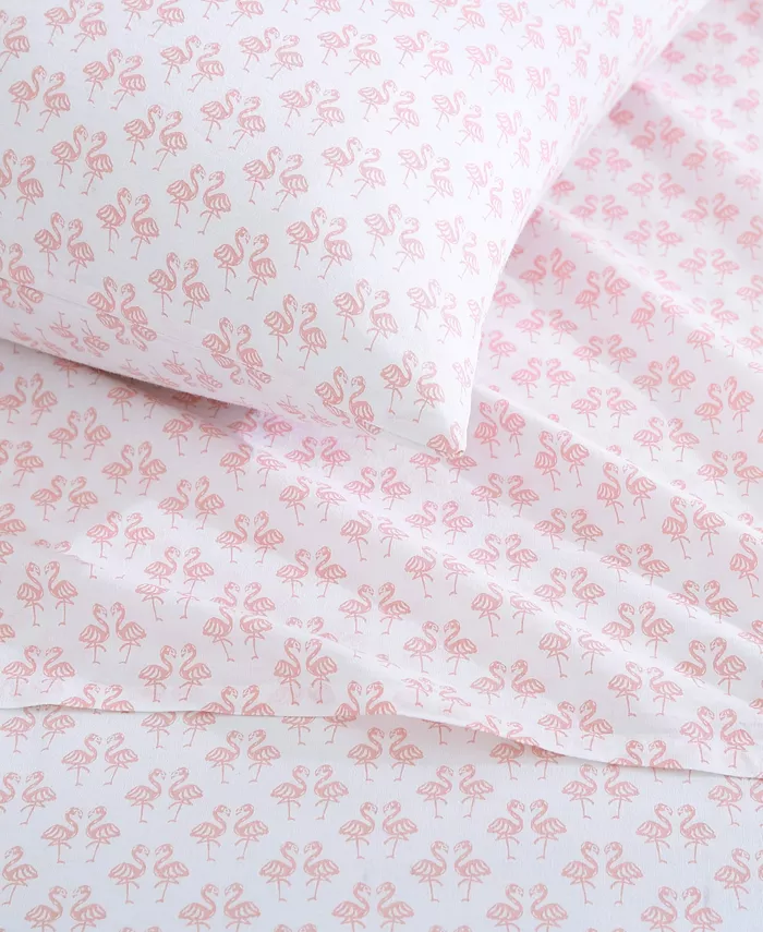 Tommy Bahama Home Tommy Bahama Flamingle Washed Cotton Queen Sheet Set