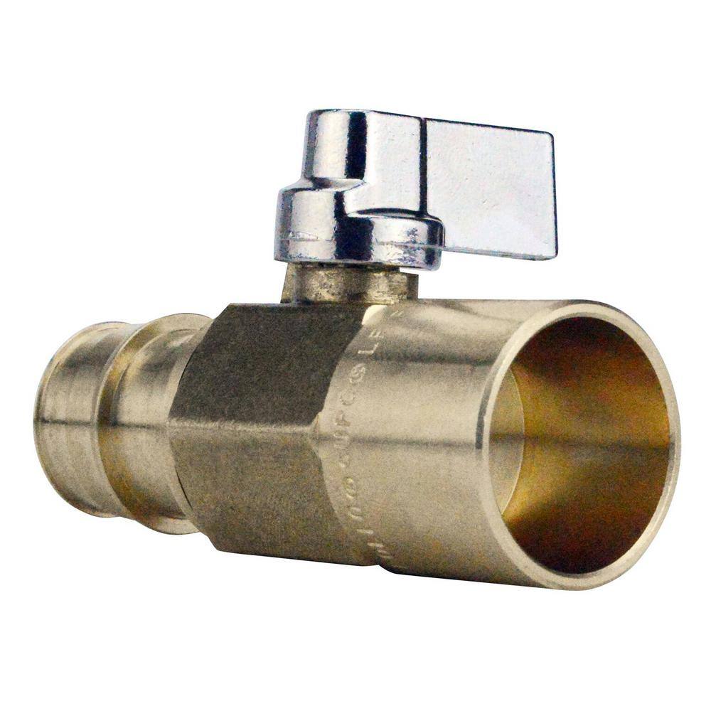 Apollo 34 in. Brass PEX-A Barb x 34 in. Solder Ball Valve EPXV34S