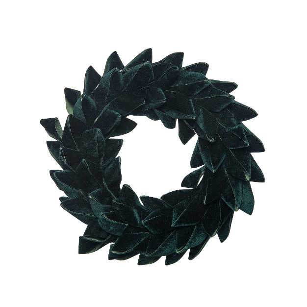 Gallerie Ii Velvet Emerald Green Wreath