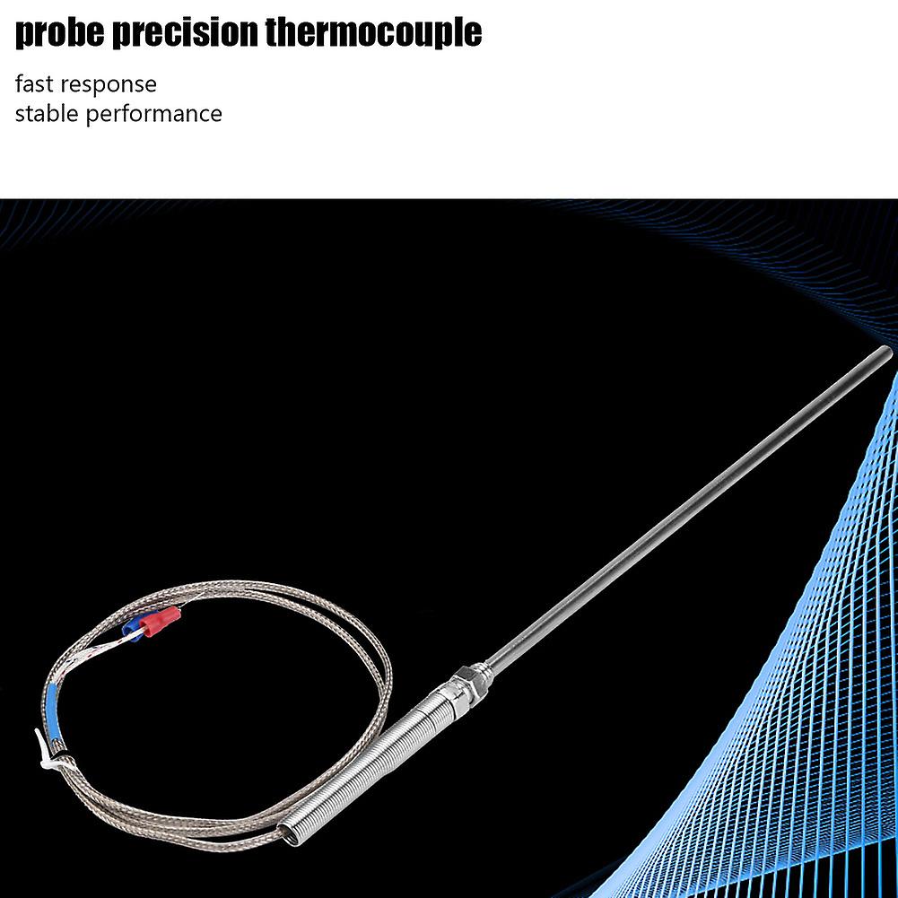 M8 Thread Type K Thermocouple 200mm Probe Temperature Sensor Wire 0-400 (1 M)