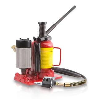 STARK USA 20-Ton Portable Air Manual Power Over Hydraulic Low-Profile Bottle Jack Lift 50503