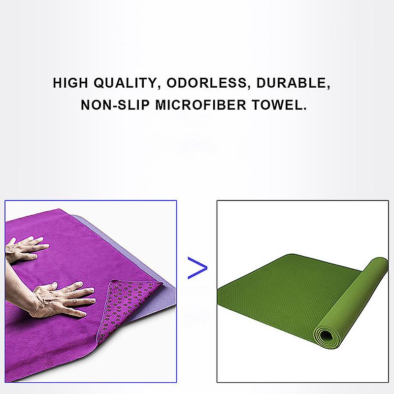 Yoga Mat Non-slip Towel Fitness Mat Yoga Blanket Cushion Towel Pvc Plum Blossom Yoga Towel