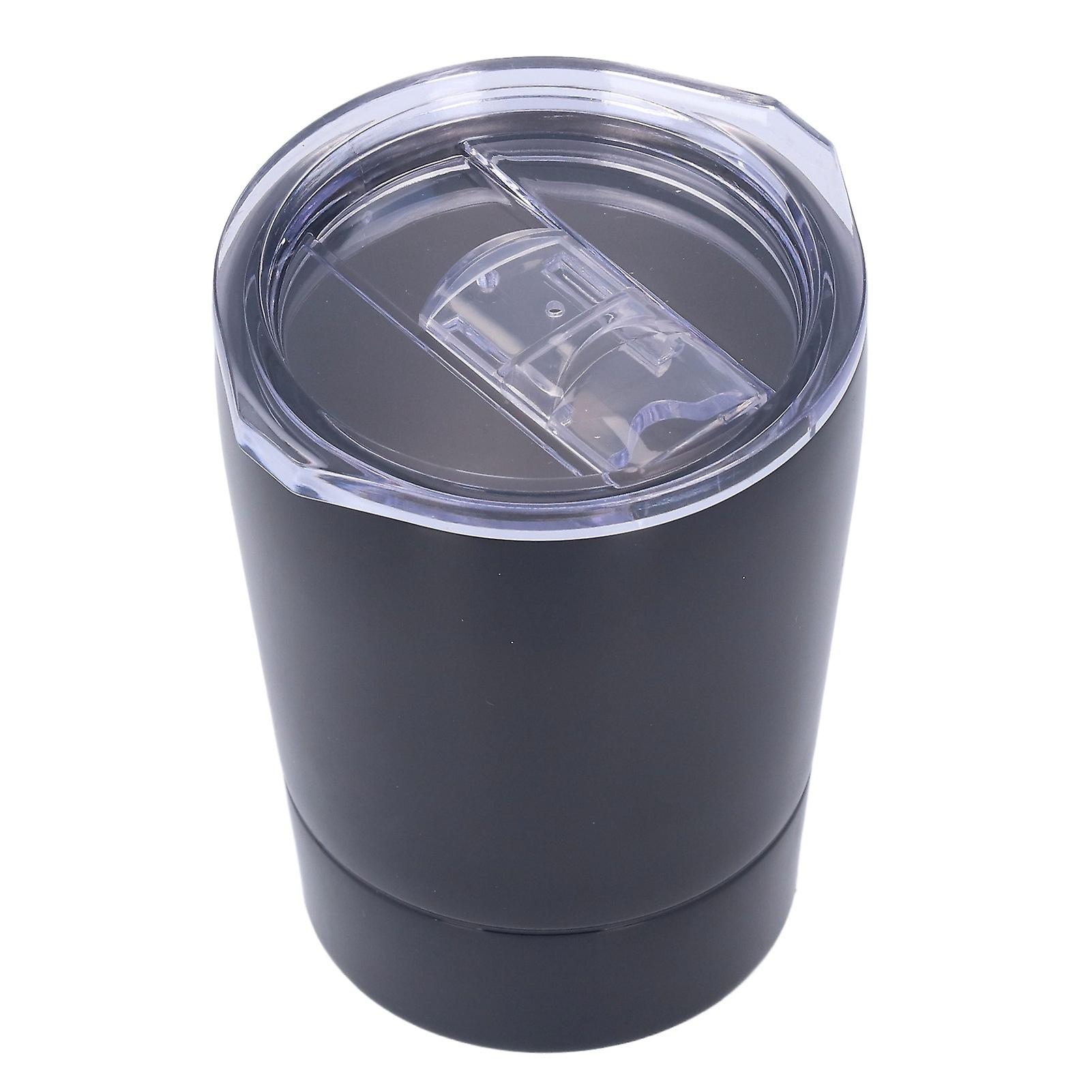 260ml Coffee Cup Stainless Steel Coffee Mug Insulated Water Cup For Outdoor Travel Officeblack