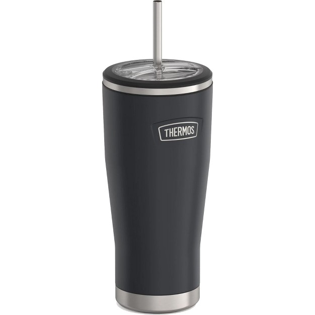 Thermos 24 Oz Icon Insulated Stainless Steel Cold Tumbler With Straw