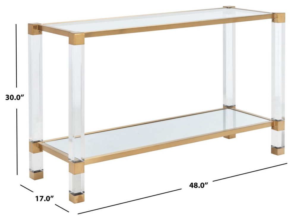 Safavieh Couture Angie Acyrlic Console Table   Contemporary   Console Tables   by Safavieh  Houzz